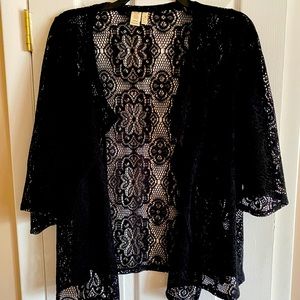 Women’s URBAN RENEWAL OS open cardigan Black